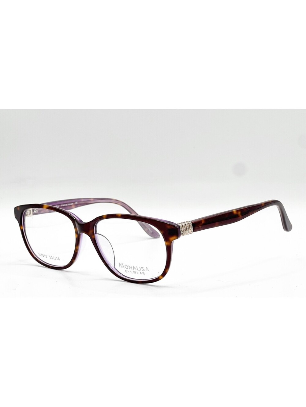 Monalisa Eyewear M8818 C3 Tortoise Purple Authentic Eyeglasses 53-16-140